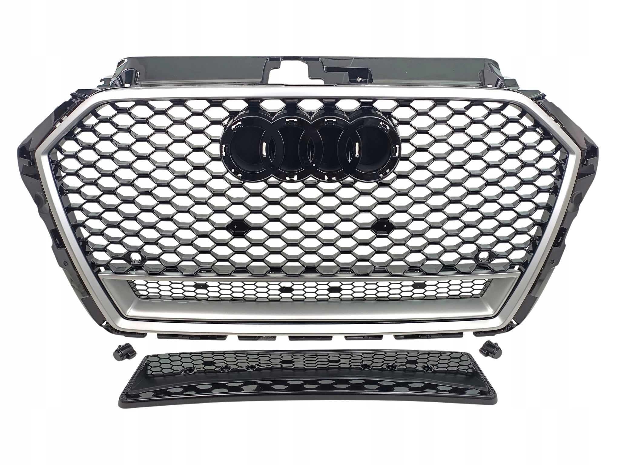 Grill atrapa Audi A3 (8V) lift 2016r–2020r wzór RS3 plaster miodu — zdjęcie produktu 1