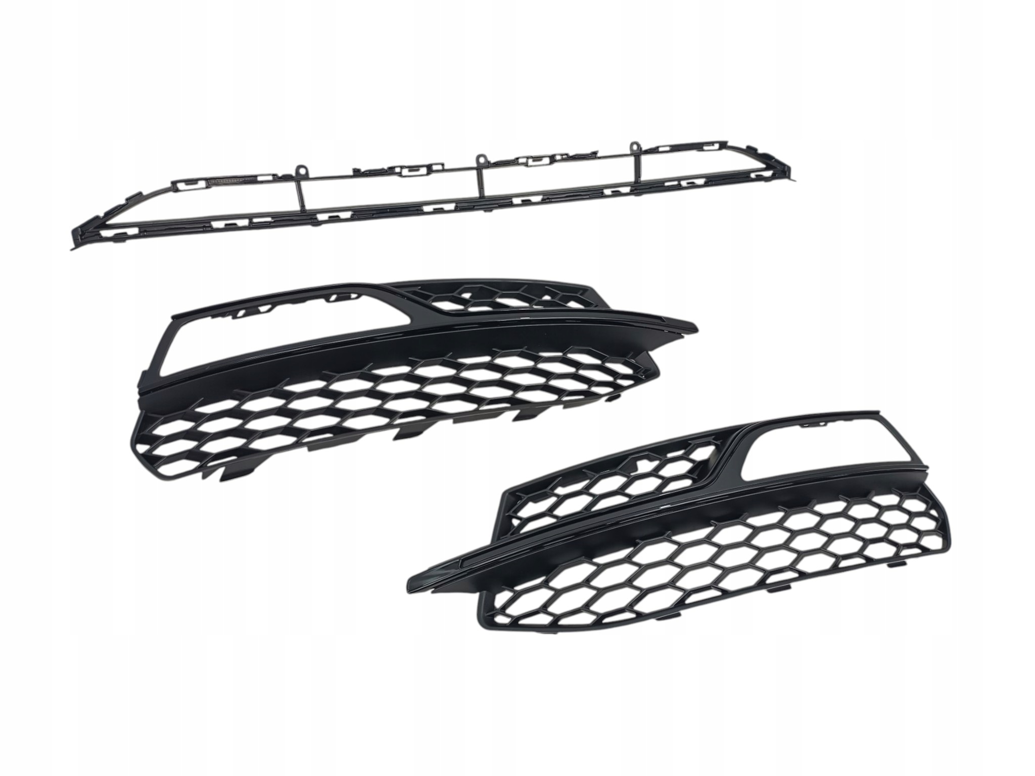 KOMPLET 3 TRZECH ATRAP KRATEK NA ZDERZAK AUDI A3 S3 S-LINE SEDAN 8V 2012-16 - obrazek 13