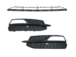 KOMPLET TRZECH ATRAP KRATEK NA PRZEDNI ZDERZAK AUDI A3 8V S-LINE 2012-2016r