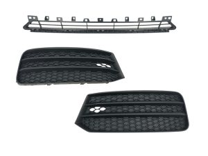 KOMPLET TRZECH ATRAP KRATEK ZDERZAKA AUDI A1 8X LIFT 2014 2015 2016 2017 18