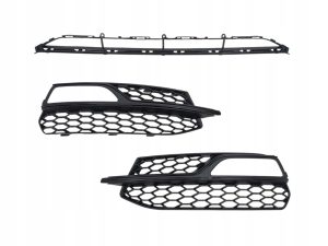 KOMPLET 3 TRZECH ATRAP KRATEK NA ZDERZAK AUDI A3 S3 S-LINE SEDAN 8V 2012-16