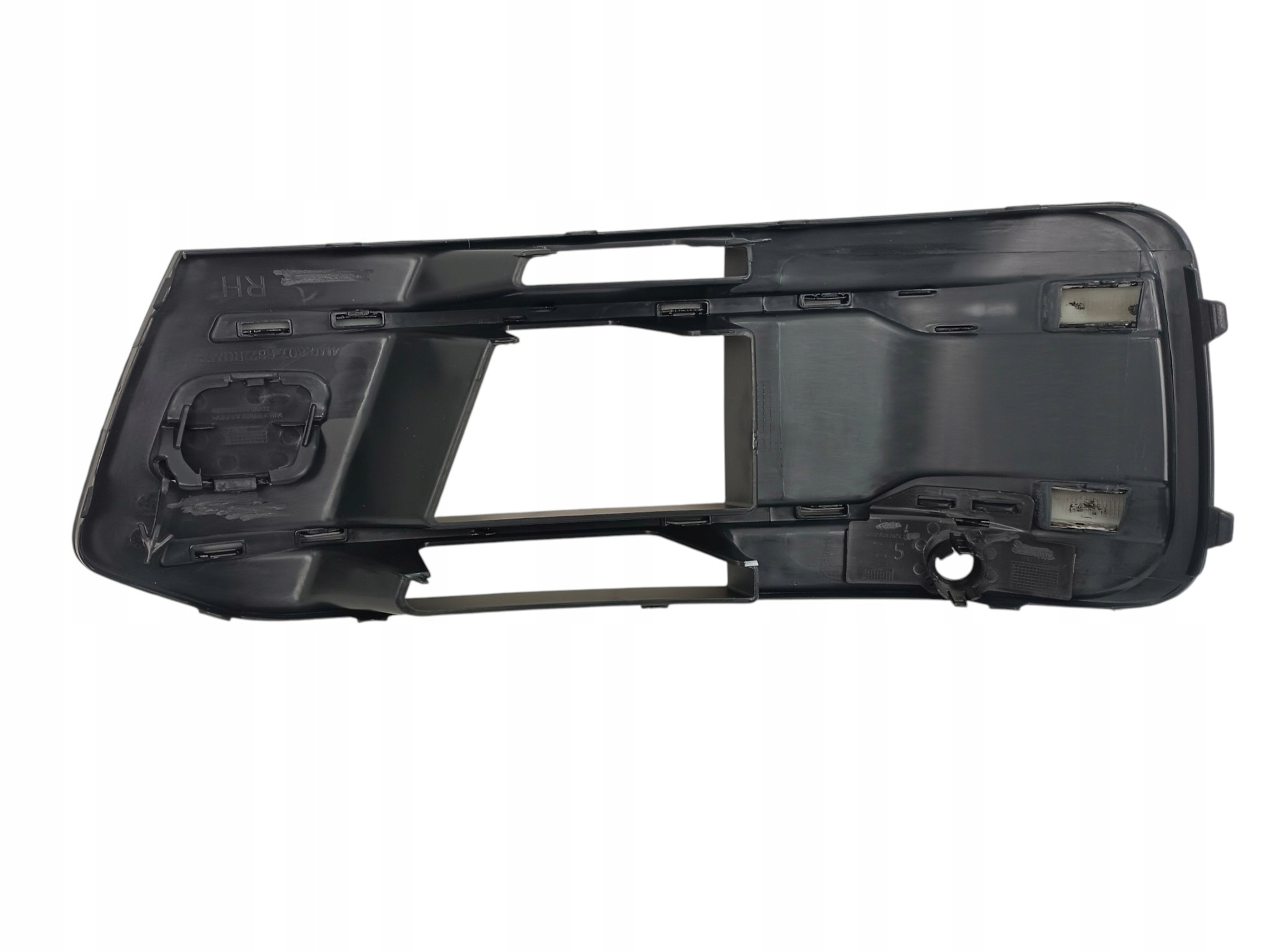 Prawa kratka atrapa zderzaka Audi Q7 4M 2015–2019 czarna PDC bez ACC — zdjęcie produktu 5