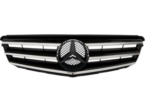 Grill atrapa Mercedes C-Klasa W204 2007r–2011r – czarny z chromem