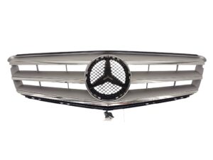 Grill atrapa Mercedes C-Klasa W204 2007r–2011r – szary z chromem