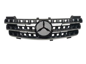 Grill atrapa Mercedes ML W164 2005–2008 czarny z listwami chrom