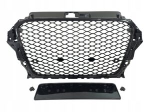 Grill atrapa Audi A3 8V wzór RS3 plaster miodu 2012–2016 czarny połysk — zdjęcie produktu 1